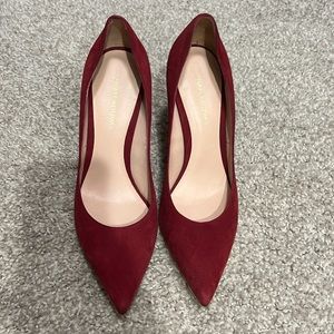 Stuart Weitzman wine red heels size 7